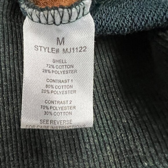 Oli & Hali Womens Oversized Zip Up Jacket Mixed Media Multicolor Size Medium - Picture 9 of 9